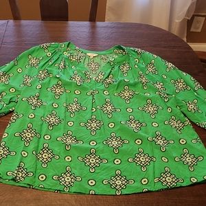 2XL green blouse